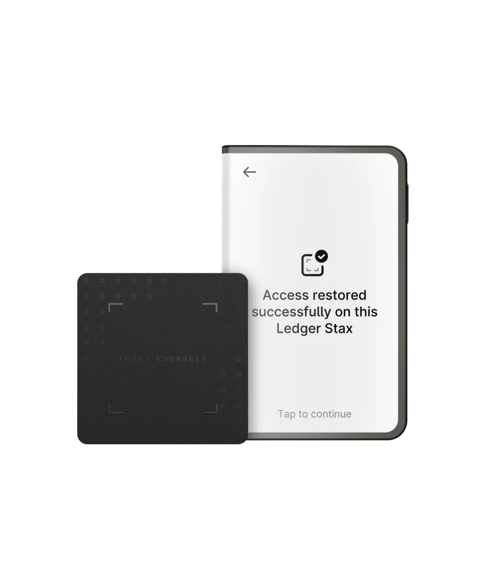Ledger Stax™ 硬件钱包 + 恢复密钥套装 - 图片 2