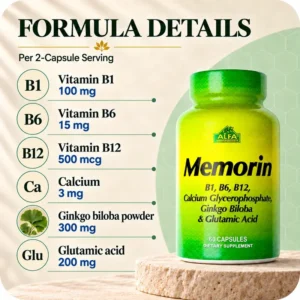 Memorin – 记忆与专注力 – 60粒胶囊